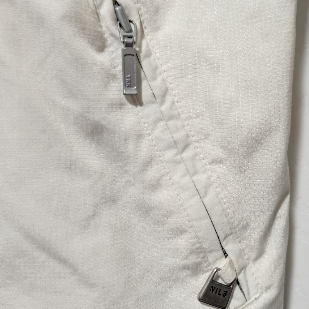 Nils Skiwear Ivory Hooded Anorak Jacket Size 6 Lightweight Windbreaker Casual - Picture 9 of 14